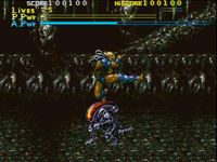 une photo d'Ã©cran de Alien VS Predator (Super Nintendo) sur Nintendo Super Nes